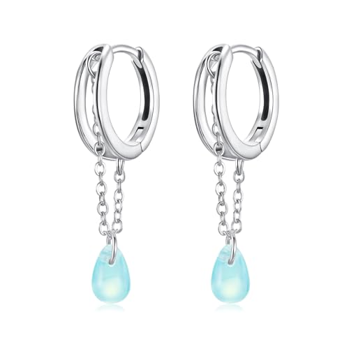 ZUOHUI Ohrringe aus S925 Sterlingsilber mit doppelter Tropfenform und Kristallquaste for Damen – leichte Creolen mit Geschenkbox, geeignet for den Alltag und Partys ZUOHUI Ohrringe aus S925 Sterlingsilber mit doppelter Tropfenform und Kristallquaste for Damen – leichte Creolen mit Geschenkbox, geeignet for den Alltag und Partys von ZUOHUI