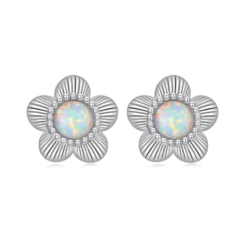 ZUOHUI Ohrstecker im Mini-Blumendesign aus S925 Sterlingsilber – hypoallergene Emaille, zierliche Blumen for Damen, for den Alltag und als Geschenk(BSE1169) von ZUOHUI