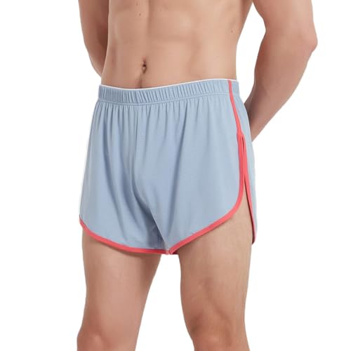Running-Shorts für Herren Mesh Shorts mit Großen Split Sides Unterwäsche Boxershorts Fishnet Sheer Badehose Laufshorts Athletic von ZUOLAIYIN