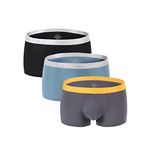 ZUOLAIYIN Boxershorts Herren 3er Pack Männer Unterwäsche Unterhosen Men Retroshorts Boxer Bambus M, L, XL, XXL, XXXL von ZUOLAIYIN