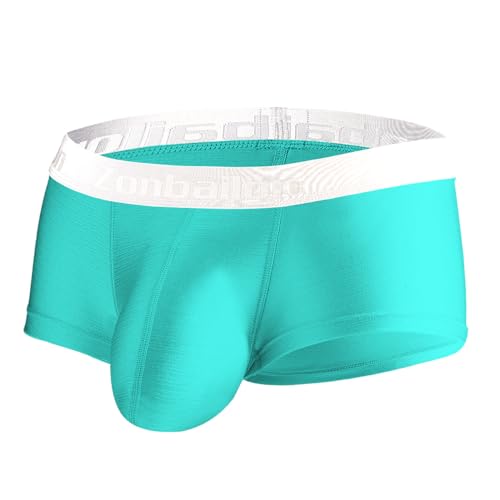 ZUOLAIYIN Eisseide Unterwäsche Herren Boxershorts Großen Beutel Retroshorts Ausbuchtung Verbesserung Unterwäsche von ZUOLAIYIN
