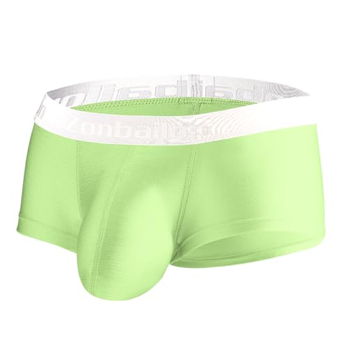 ZUOLAIYIN Eisseide Unterwäsche Herren Boxershorts Großen Beutel Retroshorts Ausbuchtung Verbesserung Unterwäsche von ZUOLAIYIN