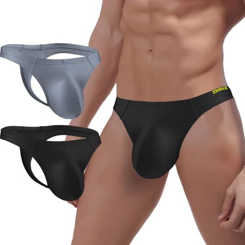 ZUOLAIYIN G String Herren String Tanga Herren-Strings Männer Tanga für Großer Beutel Schwarz Sexy Unterwäsche Rot Flieder von ZUOLAIYIN