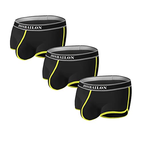 ZUOLAIYIN Herren Boxershorts Ausbuchtung Verbesserung Unterwäsche Groß Beutel Männer Steigend Boxers Shorts Retroshorts Eisseide Nahtlos von ZUOLAIYIN