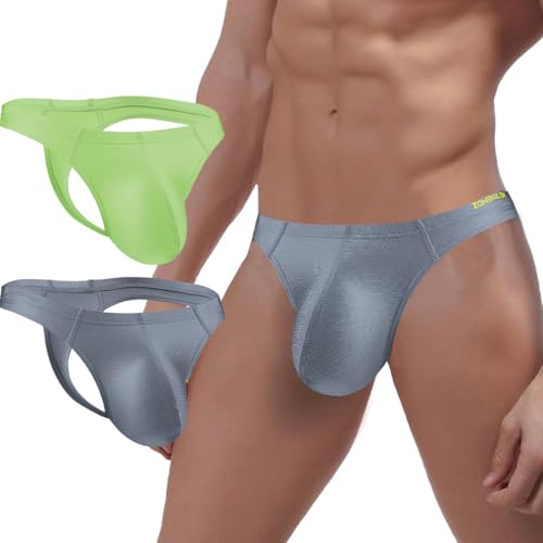 ZUOLAIYIN G String Herren String Tanga Herren-Strings Männer Tanga für Großer Beutel Schwarz Sexy Unterwäsche Rot Flieder von ZUOLAIYIN