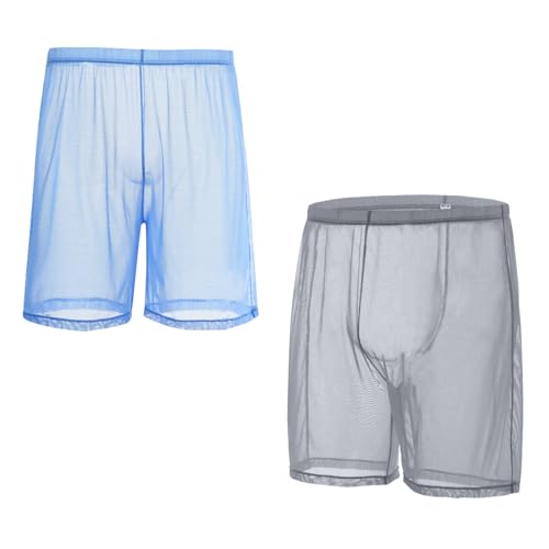ZUOLAIYIN Herren Sexy Mesh See Through Trunks Stretch Atmungsaktive Unterwäsche Shorts Weiche Lockere Boxershorts ZUOLAIYIN Herren Sexy Mesh See Through Trunks Stretch Atmungsaktive Unterwäsche Shorts Weiche Lockere Boxershorts von ZUOLAIYIN