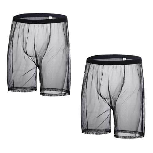 ZUOLAIYIN Herren Sexy Mesh See Through Trunks Stretch Atmungsaktive Unterwäsche Shorts Weiche Lockere Boxershorts ZUOLAIYIN Herren Sexy Mesh See Through Trunks Stretch Atmungsaktive Unterwäsche Shorts Weiche Lockere Boxershorts von ZUOLAIYIN
