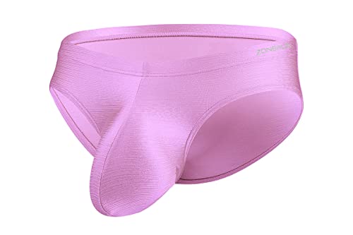 ZUOLAIYIN Herren-Slips Unterhose mit Beutel Herren Nylon Bulge Slip Sexy Unterwäsche für Mann Hipster Stretch Unterhosen Männer Flieder M von ZUOLAIYIN