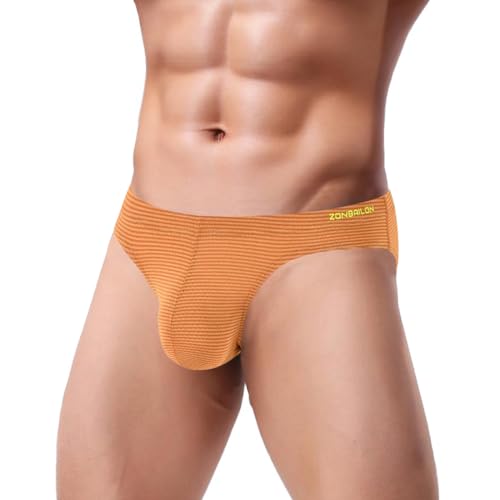 ZUOLAIYIN Herren-Slips mit Großer Beutel Männer Slips Sexy Unterwäsche für Mann Unterhosen Beutel Herren Nylon Spandex Polyesterfaser Stretch Elastan von ZUOLAIYIN