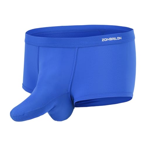 ZUOLAIYIN Herren Unterwäsche Modal Boxershorts Leichte Retroshorts Tagless Unterhose mit Separater Tasche Männer von ZUOLAIYIN