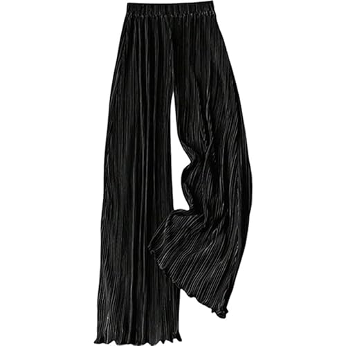 ZUOLAIYIN Women Pleated Casual Pants Loose Wide Leg Lightweight Trousers HEI M von ZUOLAIYIN