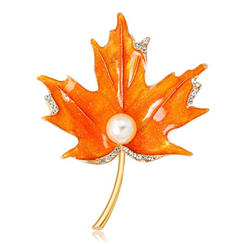 ZUOLUO Vintage Schmuck Broschen für Kleidung Broschen für Frauen Vintage Brosche Diamant-Brosche Vintage Broschen für Frauen Legierung Brosche orange von ZUOLUO