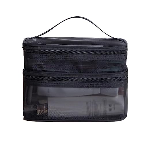 ZUOZUIYQ Klare Make-up-Tasche Mesh Frauen Kosmetiktasche Organizer Transparente Reise Make-up Waschbeutel Beauty Case Toilettenartikel (Farbe: D, Größe: wie Gezeigt) von ZUOZUIYQ