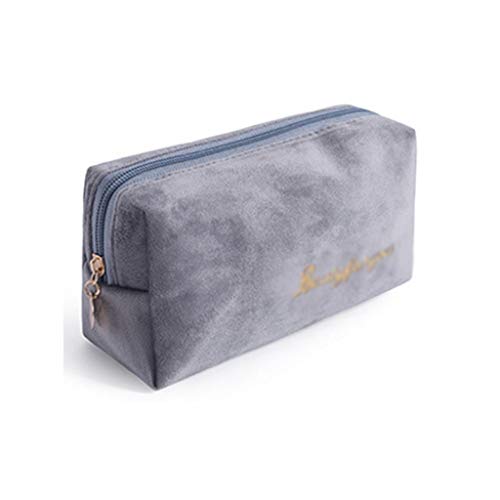 ZUOZUIYQ Multifunktions-Reise-Kosmetiktasche Frauen Make-up-Taschen Toilettenartikel Organizer Einfarbige weibliche Aufbewahrungs-Make-up-Hülle (Farbe: Grau) von ZUOZUIYQ