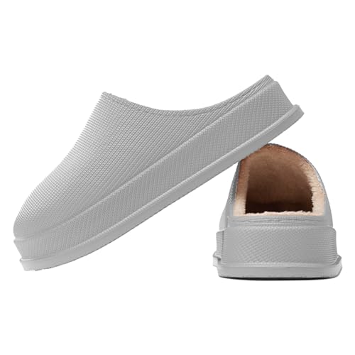 Hausschuhe für Damen - Warme Plüsch-Slip-On-Schuhe - Indoor Outdoor Clog Flauschige Winter-Hausschuhe für Männer und Frauen von ZUREGO