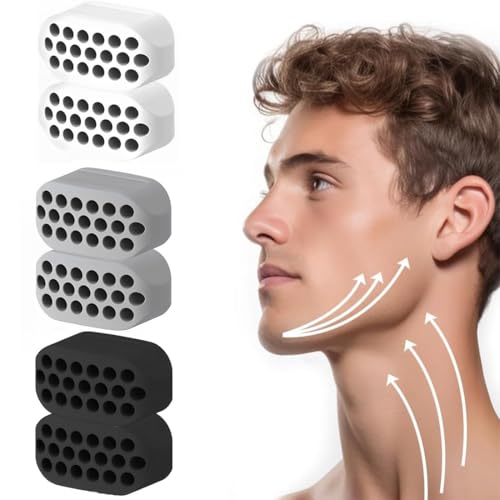 ZUWIJEQ Jaw Trainer, 6 Stück Jawline Exerciser und Kiefer Training, Kiefer Exerciser, Jawline Trainer Kiefer Exerciser Doppelkinn Trainers für Übungen Gesichtsmuskeln Männer Frauen von ZUWIJEQ