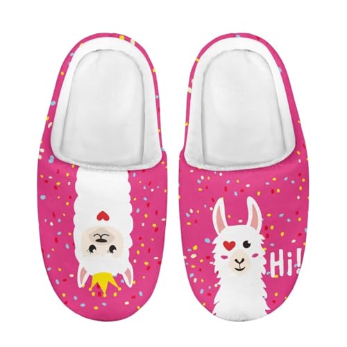 ZUXONGSY Alpaka Rutschfester Kinder-Hausschuh Trendiger Schuhe Warme Rutschfeste Sohle Slipper für Mädchen Größe Waschbare mit geschlossener spitze von ZUXONGSY