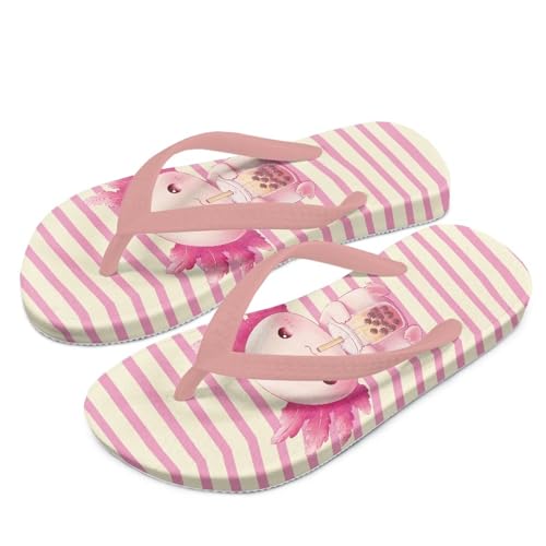 ZUXONGSY Cute Axolotl Kinder Flip Flops Mädchen Rosa Mädchen Flip Flops & Thong Sandalen,Mit Memory Foam Sliders für Kinder,mit Arch Support-31EU von ZUXONGSY