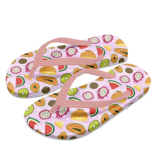 ZUXONGSY Frucht Kinder Flip Flops Kawaii Mädchen Flip Flops & Zehenstegsandalen Wasserdicht Mädchen Sliders für Strand,Rutschfeste Sommer Schuhe,Mit Arch Support von ZUXONGSY