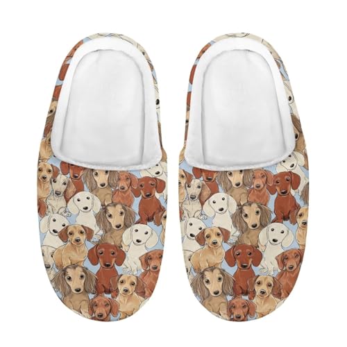 ZUXONGSY Hunde Rutschfest Indoor Pantoffeln Mädchen Leicht Puschen Kuschelige Hüttenschuhe Slipper Drinnen und Draußen Als Stylisches Geschenk von ZUXONGSY