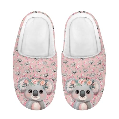 ZUXONGSY Koala Warme Mädchen Hausschuhe Bequeme Pantoffeln Weiche Slippers für Den Innenbereich Waschbare drinnen und draußen winter von ZUXONGSY