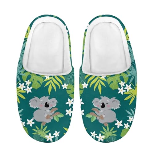 ZUXONGSY Koala Winter Baumwolle Hausschuhe Kinder Kuschelige Pantoffeln Leicht Atmungsaktive Hüttenschuhe Unisex Drinnen und Draußen von ZUXONGSY