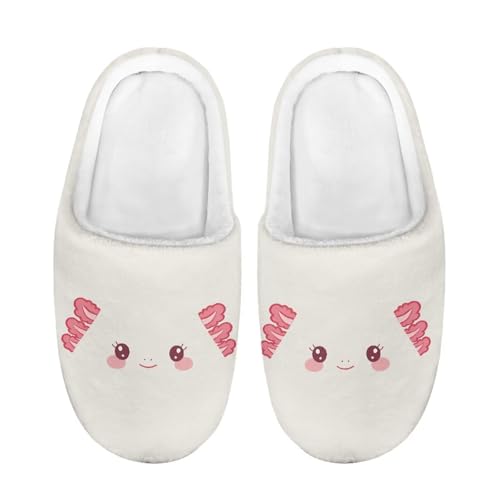 ZUXONGSY Liebliche Mimik von Salamandern Warme Mädchen Hausschuhe Atmungsaktive Pantoffeln Weiche Slippers für Den Innenbereich Waschbare drinnen und draußen winter von ZUXONGSY