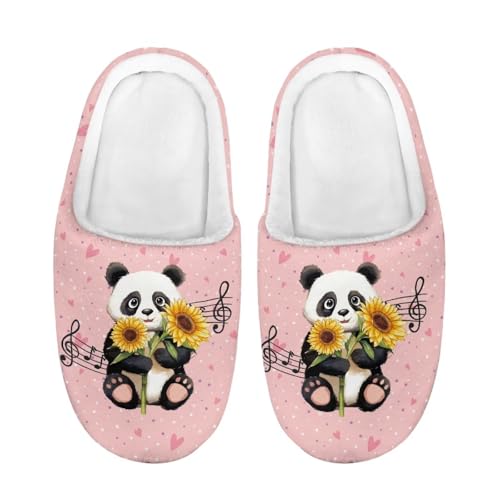 ZUXONGSY Panda Rutschfester Kinder Hausschuh Trendiger Schuhe Warme Rutschfeste Sohle Slipper für Mädchen Größe Waschbare mit geschlossener spitze von ZUXONGSY