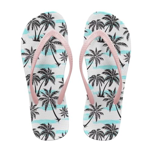 ZUXONGSY Sommer Flipflops für Parm Tree Damen Flip Flops Easy on Walk Strand Flip Flops Damen für Wandern,Wasserdicht,36EU von ZUXONGSY