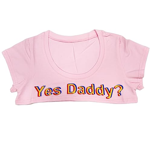 ZUYPSK Damen Sexy Crop Top bauchfrei Super Kurz Strech Kurzarm Sommer T-Shirt Baumwolle Frauen Erotik Dessous Unterwäsche Cosplay Kleidung (Rosa) von ZUYPSK