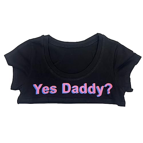 ZUYPSK Damen Sexy Crop Top bauchfrei Super Kurz Strech Kurzarm Sommer T-Shirt Baumwolle Frauen Erotik Dessous Unterwäsche Cosplay Kleidung (Schwarz) von ZUYPSK