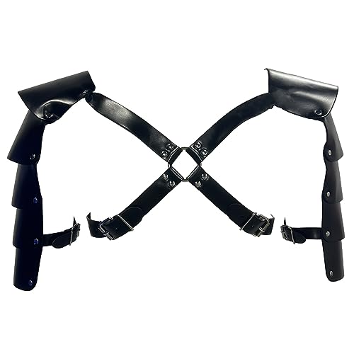 ZUYPSK Herren Body Brust Harness Leder Geschirr Oberteile Punk Männer Schulter Gürtel Gothic Sklave Bandage Kostüme Party Klub Outfits Clubwear von ZUYPSK