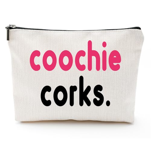 ZUYUROU Coochie Kork-Make-up-Tasche für Badezimmer, lustiges Geschenk für Frauen, Mädchen, Wochenendgeschenke für Frauen, Mädchen-Abend, Junggesellinnenabschiede, Coochie Korken, Beutel ZUYUROU Coochie Kork-Make-up-Tasche für Badezimmer, lustiges Geschenk für Frauen, Mädchen, Wochenendgeschenke für Frauen, Mädchen-Abend, Junggesellinnenabschiede, Coochie Korken, Beutel von ZUYUROU