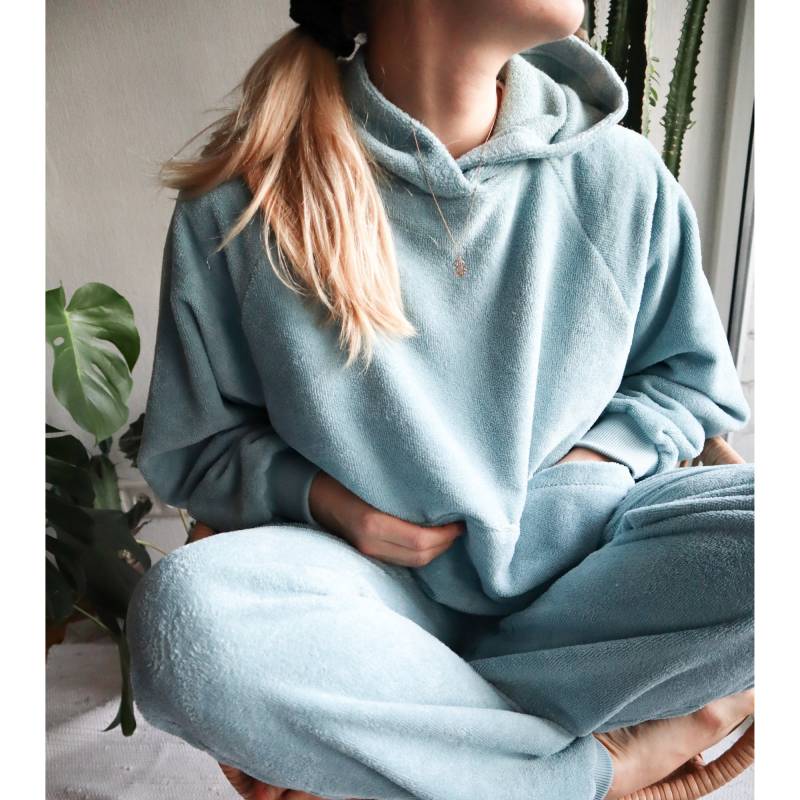 Bambus Kleidung. Baumwolle Loungewear.lockerer Hoodie.känguru Tasche.oversized Sweatshirt.flauschiger Hoodie.bambus Terra Sweatshirt.lässig von ZUZUis