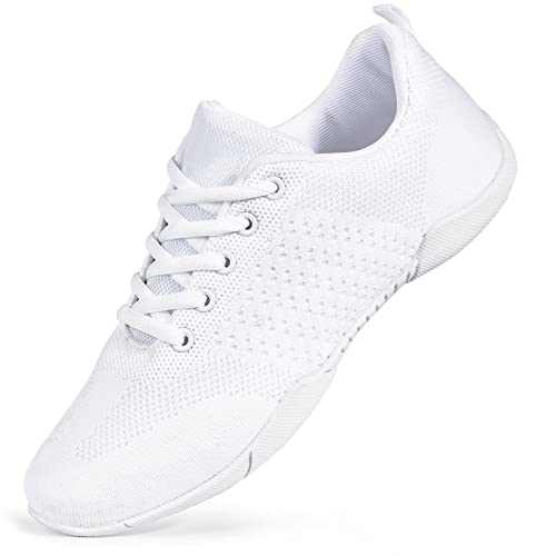 ZVC Cheer Shoes Cheerleading-Schuhe für Damen, Cheer-Sneaker, Jugend, Weiss/opulenter Garten, 37.5 EU Weit von ZVC