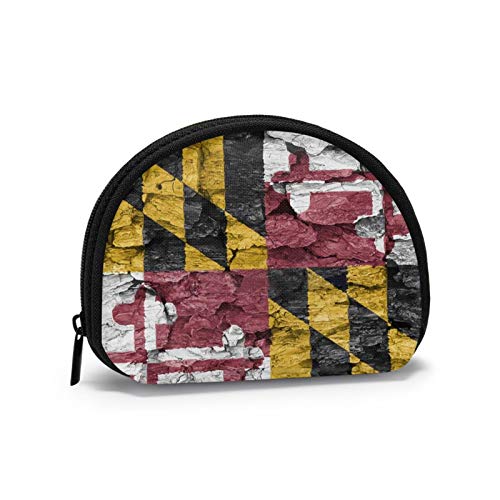 Grunge Flagge von Maryland USA Frauen Mädchen Shell Kosmetik Make-up Aufbewahrungstasche Outdoor-Shopping-Münzen Wallet Organizer Grunge Flagge von Maryland USA Frauen Mädchen Shell Kosmetik Make-up Aufbewahrungstasche Outdoor-Shopping-Münzen Wallet Organizer von ZVEZVI