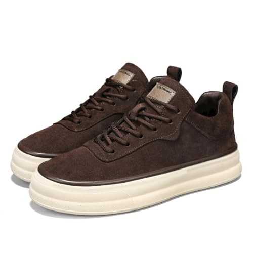 ZVJV Breeze Schuhe Freizeitschuhe Herren Leder Sneaker Walkingschuhe Leichtgewicht Atmungsaktive Sportschuhe Business Sneaker Herren von ZVJV