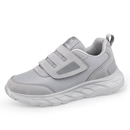 ZVJV Diabetiker Orthopädische Schuhe Herren Damen Freizeitschuhe Mesh Sportschuhe Slip On Sneakers Extra Weit Turnschuhe Wanderschuhe Bequeme Schuhe Mit Klettverschluss von ZVJV
