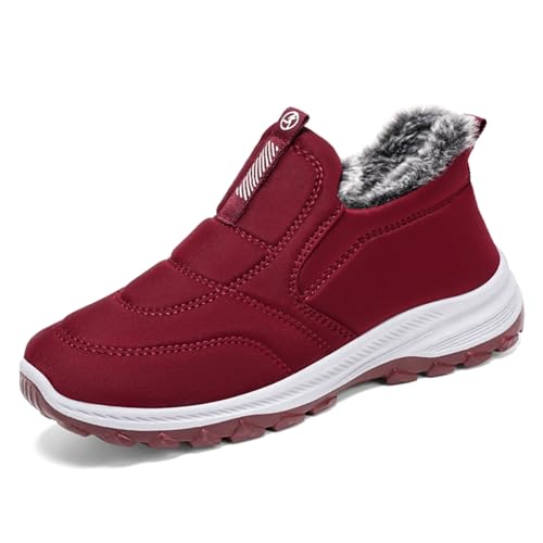 ZVJV Slip-on Warm Gefütterte Sneakers Winterschuhe Herren Damen Wasserdicht Thermo rutschfest Snow Boots Schlupfstiefel von ZVJV
