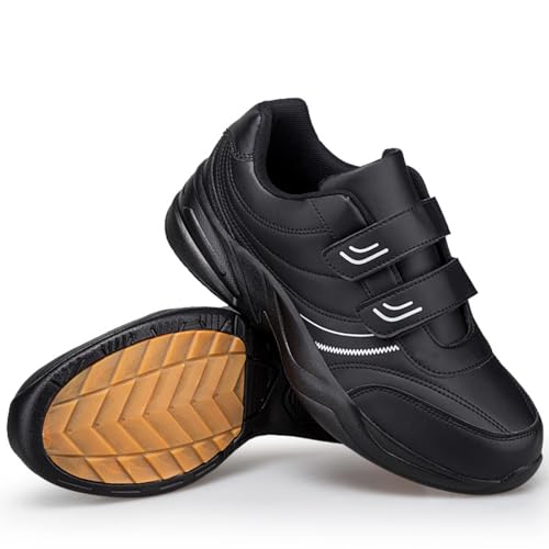 ZVJV Sneaker Herren Klettverschluss Sportschuhe Fitnessschuhe Dämpfung Laufschuhe Freizeitschuhe Straßenlaufschuhe Turnschuhe Atmungsaktive Trainers Outdoor Fitness Gym von ZVJV