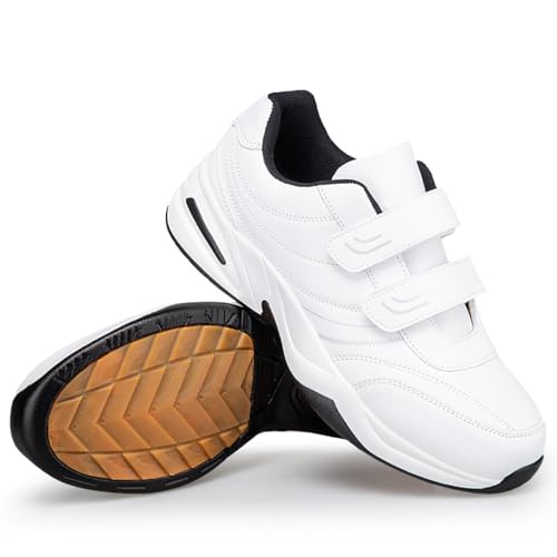 ZVJV Sneaker Herren Klettverschluss Sportschuhe Fitnessschuhe Dämpfung Laufschuhe Freizeitschuhe Straßenlaufschuhe Turnschuhe Atmungsaktive Trainers Outdoor Fitness Gym von ZVJV