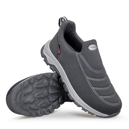 ZVJV Unisex Orthopädische Extra Weit Turnschuhe Slip On Sneaker Walkingschuhe Atmungsaktiv Leicht rutschfest Wasserdicht Trekkingschuhe Laufschuhe Outdoor Herren Damen von ZVJV