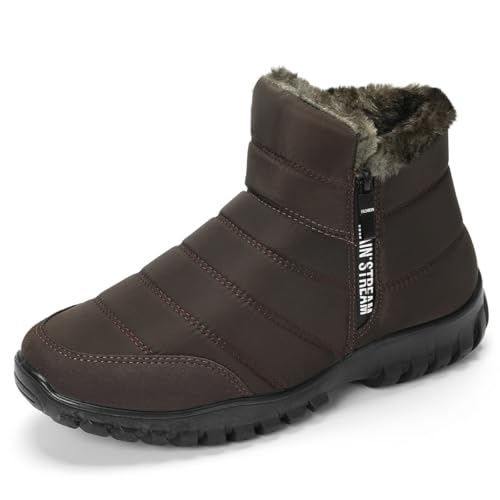 ZVJV Winterstiefel Wasserdicht Warm gefütterte Schneestiefel Winterschuhe Herren ZVJV Winterstiefel Wasserdicht Warm gefütterte Schneestiefel Winterschuhe Herren von ZVJV