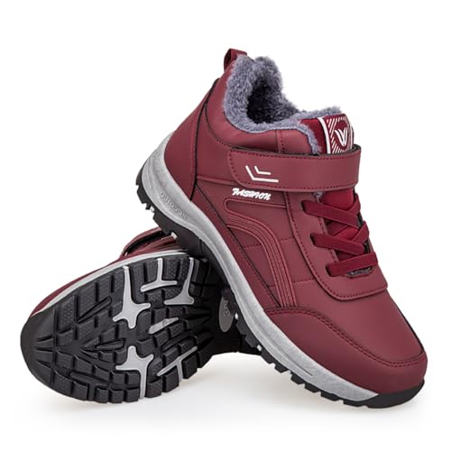 ZVJV rutschfest Winterstiefel Damen Herren Wasserdicht Gefüttert Winterschuhe Boots von ZVJV