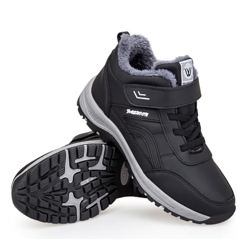 ZVJV rutschfest Winterstiefel Damen Herren Wasserdicht Gefüttert Winterschuhe Boots von ZVJV