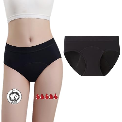 ZVZK Periodenunterschwäsche Starke Blutung Mädchen 30ML 8-16 Jahre Perioden Unterwäsche Baumwolle Unterhosen Menstruation Slip (L) von ZVZK