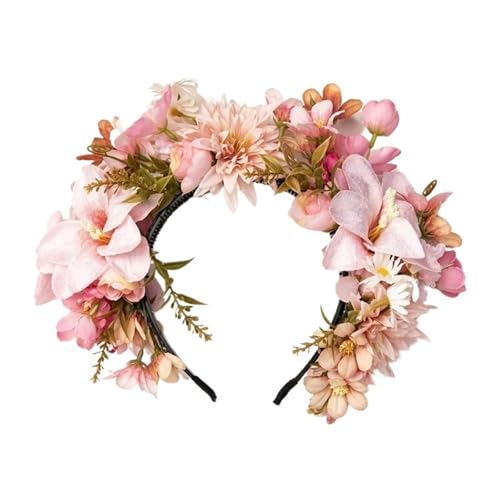 Blumenkranz Haare Blumenornament for Damen-Reise-Kunstblumen-Kopfbedeckungen(Color1) von ZWCSHUU