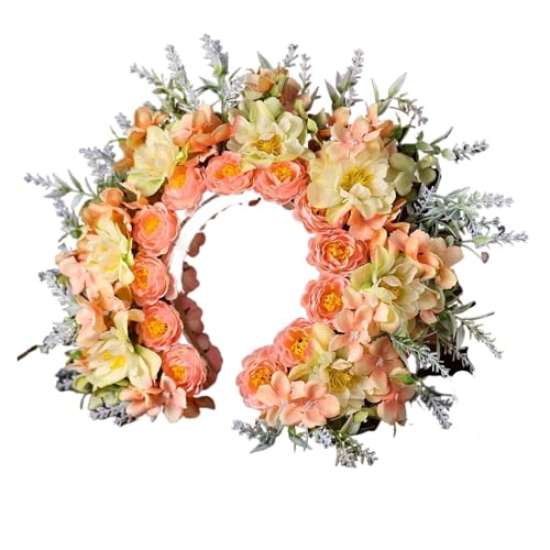 Blumenkranz Haare Bunte Blumen Prinzessin Haarnadel Blumen Stirnband Kopfschmuck for Frauen Braut Hochzeit Haarschmuck Haarbänder(Color6) von ZWCSHUU