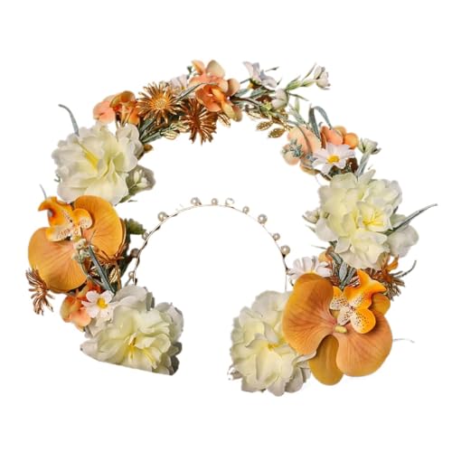 Blumenkranz Haare Haarnadel-Blumen-Foto-Kopfschmuck, antiken Stil, Accessoires, Blume(Color1) von ZWCSHUU