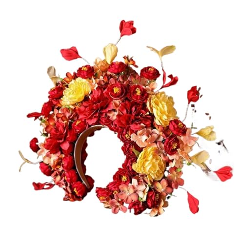 Blumenkranz Haare Haarnadel-Blumen-Seidenblumen-Kopfbedeckung-Haar-Zusätze(Color10) von ZWCSHUU